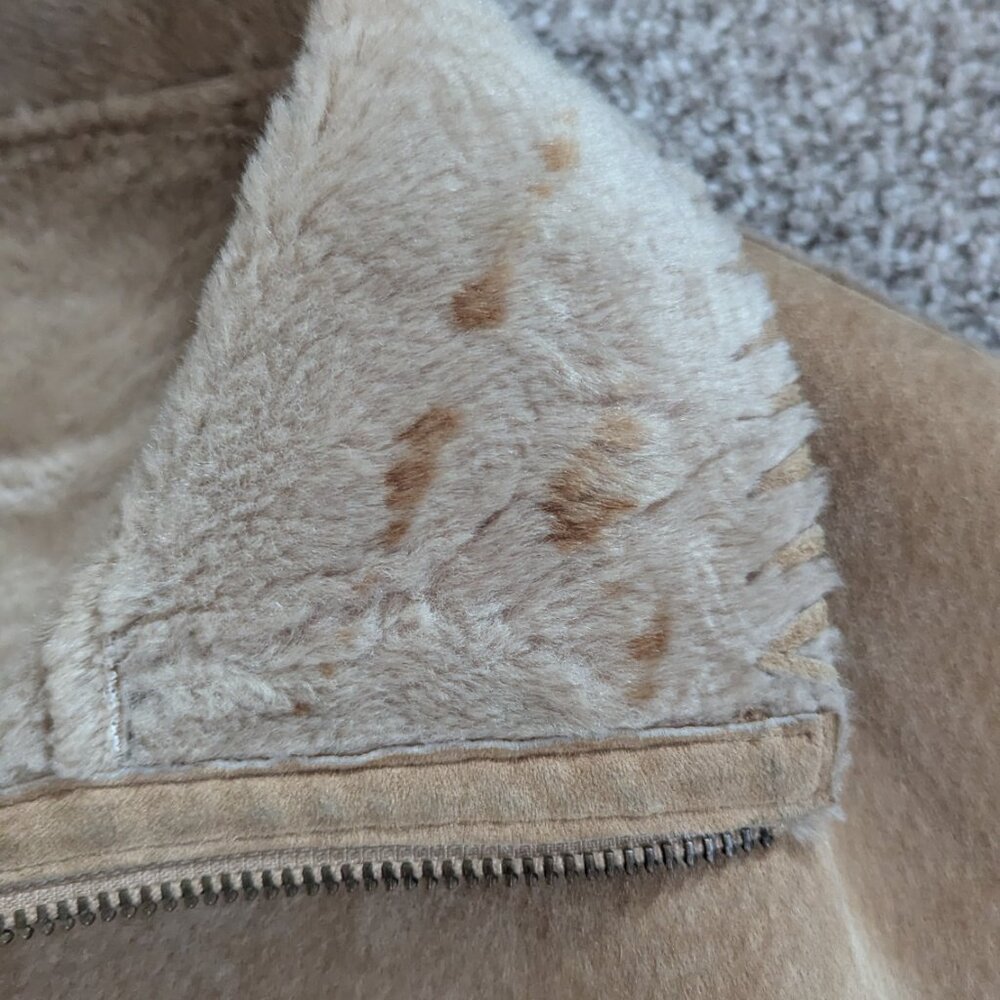 Suede Leather Guess Coat - Picture 3 of 9